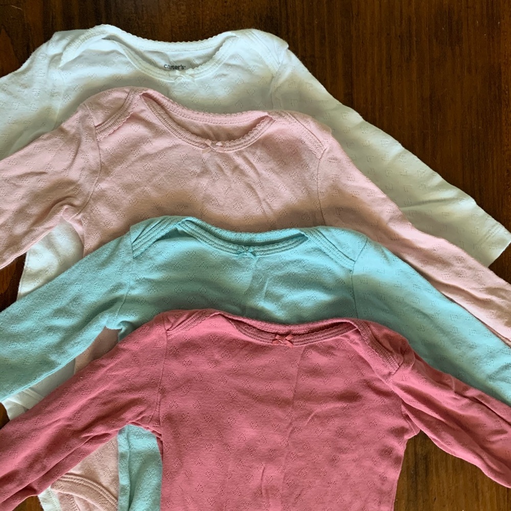 4-pack Heart Original Bodysuits 12 Month